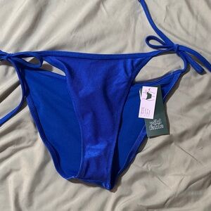 Wild Fable Royal Blue Tie Bikini Bottom